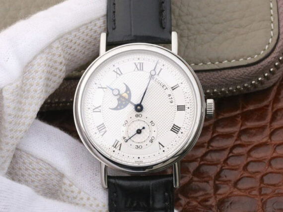 Breguet Classique Moonphase 4396 Black Strap - 1:1 Best Edition Replica Watches