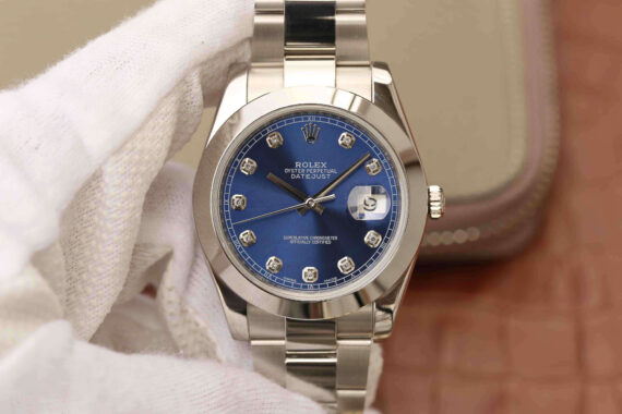 EW Factory Rolex Datejust M126300 Blue Diamond Dial - 1:1 Best Edition Replica Watches