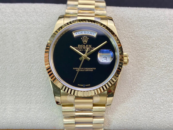 BP Factory Rolex Day Date Gold Strap - 1:1 Best Edition Replica Watches