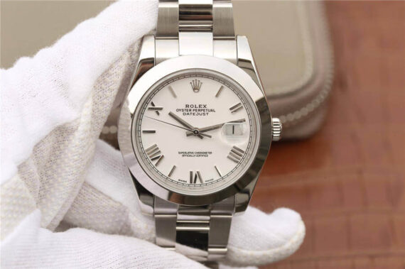 EW Factory Rolex Datejust Silver Strap - 1:1 Best Edition Replica Watches