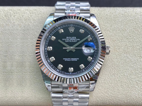 GM Factory Rolex Datejust M126334-0012 Black Diamond Dial - 1:1 Best Edition Replica Watches