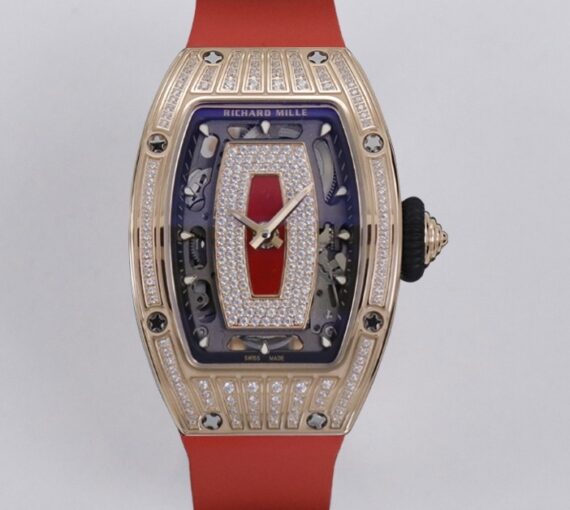 Richard Mille RM07-01 Red strap - 1:1 Best Edition Replica Watches