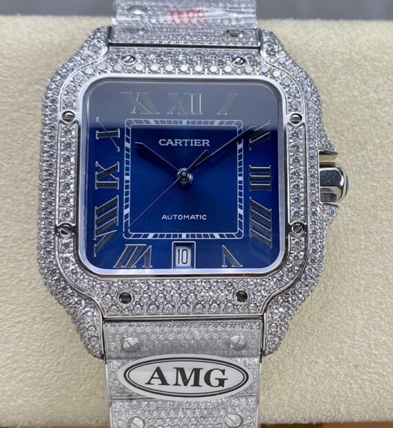 Cartier Santos WSSA0010 Blue Dial - 1:1 Best Edition Replica Watches