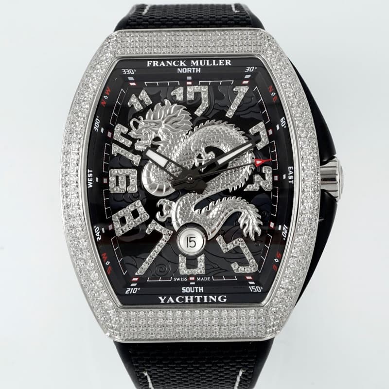 Franck Muller Vanguard diamond-set bezel - 1:1 Best Edition Replica Watches