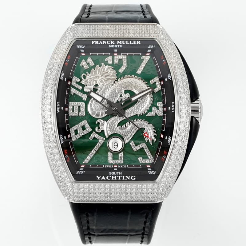 Franck Muller Vanguard Green dial - 1:1 Best Edition Replica Watches