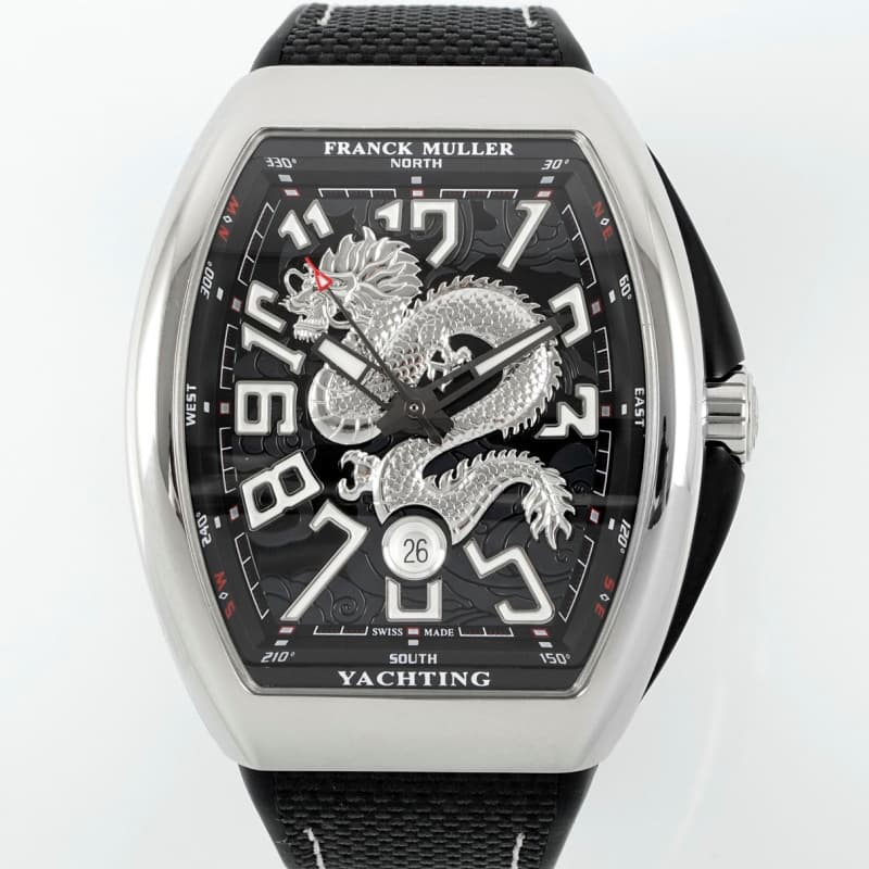 Franck Muller Vanguard Black strap - 1:1 Best Edition Replica Watches