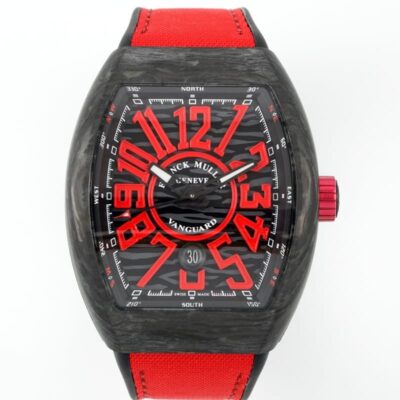 Franck Muller Vanguard red hour markers - 1:1 Best Edition Replica Watches
