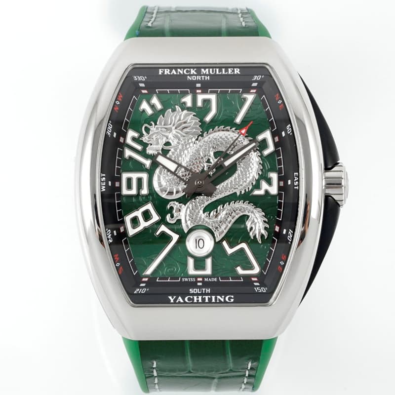 Franck Muller Vanguard Green strap - 1:1 Best Edition Replica Watches