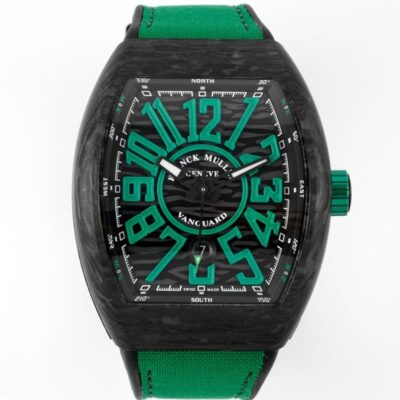 Franck Muller Vanguard Black case - 1:1 Best Edition Replica Watches