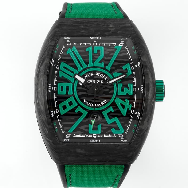 Franck Muller Vanguard Black case - 1:1 Best Edition Replica Watches