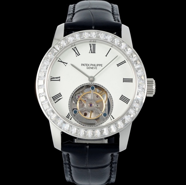 Patek Philippe Tourbillon White dial - 1:1 Best Edition Replica Watches