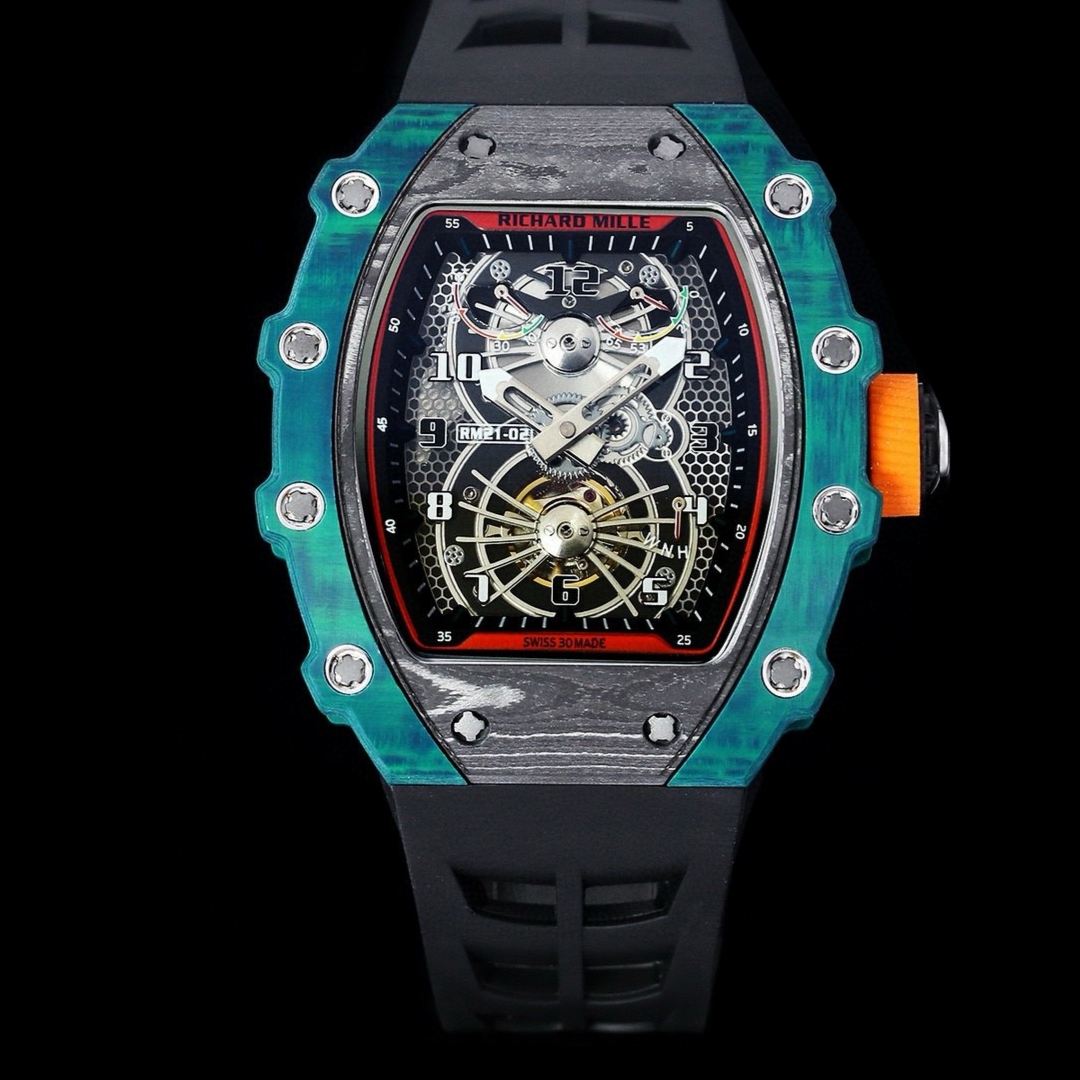Richard Mille RM21-01 Black strap - 1:1 Best Edition Replica Watches