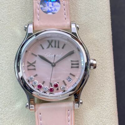 Chopard Happy Sports Pink pearl dial - 1:1 Best Edition Replica Watches
