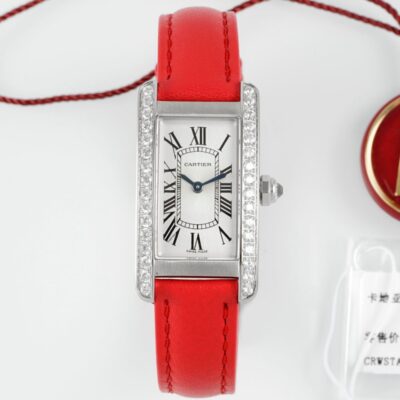 Cartier Tank leather strap - 1:1 Best Edition Replica Watches