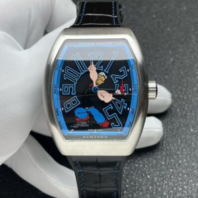 Franck Muller Vanguard x Popeye V45 SC DT black - 1:1 Best Edition Replica Watches