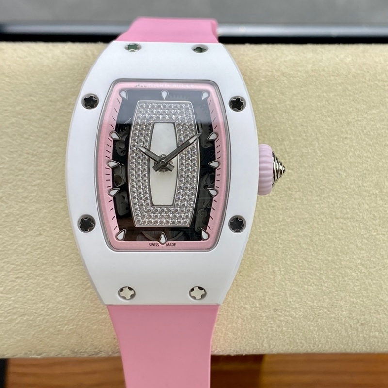Richard Mille RM07-01 Pink strap - 1:1 Best Edition Replica Watches