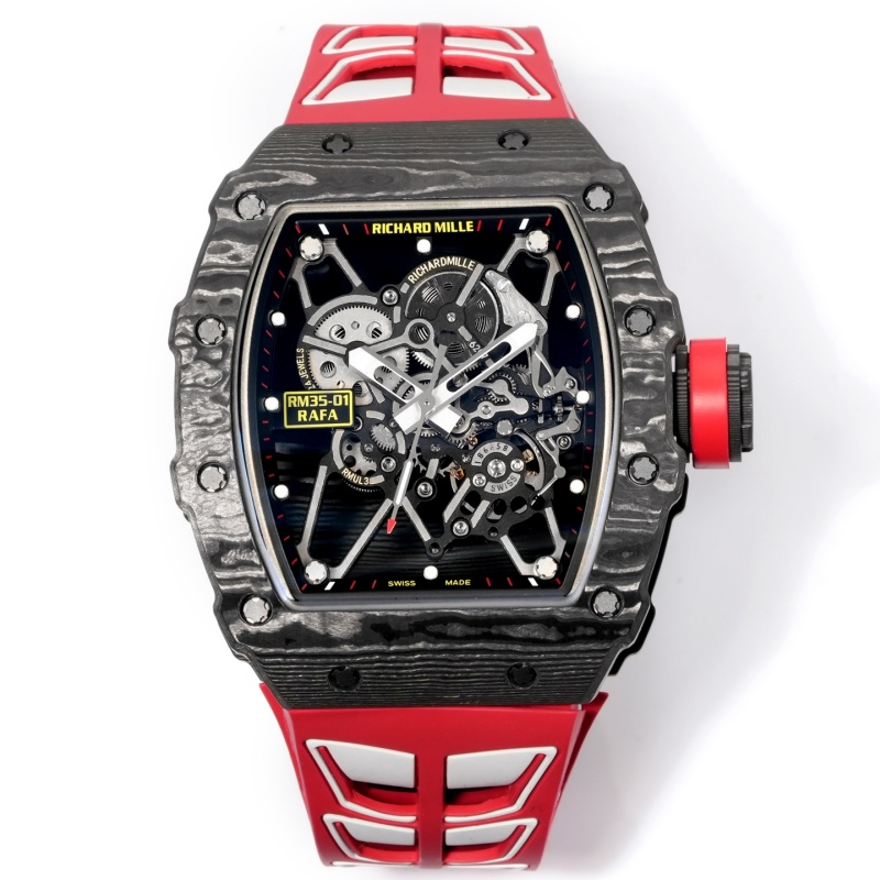 Richard Mille RM35-01 Red strap - 1:1 Best Edition Replica Watches