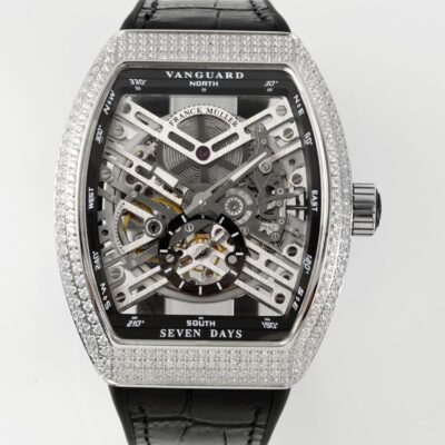 Franck Muller V45 Leather Strap - 1:1 Best Edition Replica Watches