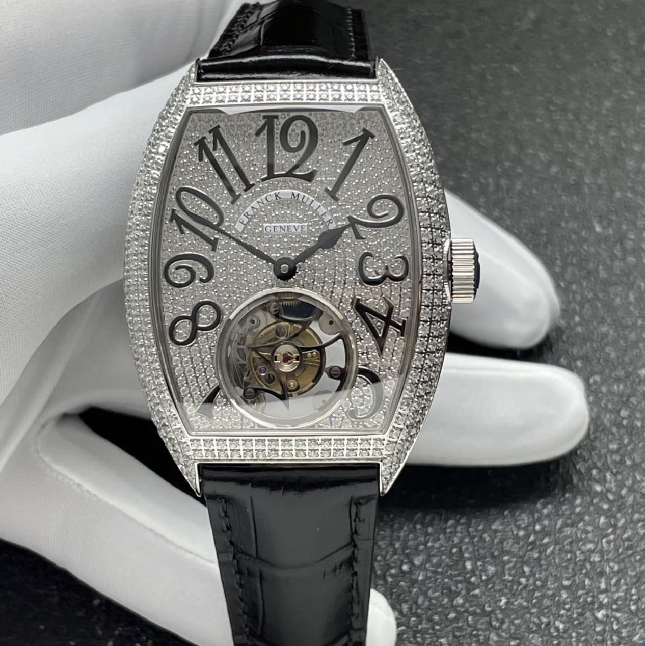 Franck Muller 8889 Leather Strap - 1:1 Best Edition Replica Watches