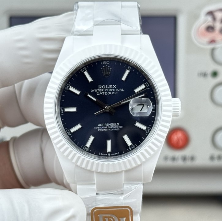 Rolex Datejust White Ceramic - 1:1 Best Edition Replica Watches